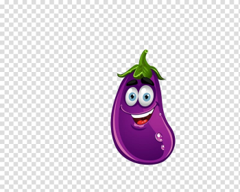 Vegetable Fruit , Cartoon eggplant transparent background PNG clipart