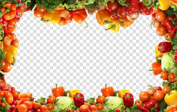 Vegetable themed frame, Vegetable Fruit Food Celery, Vegetable border pattern transparent background PNG clipart