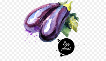Vegetable Watercolor painting Eggplant - Vegetables eggplant cartoon watercolor 