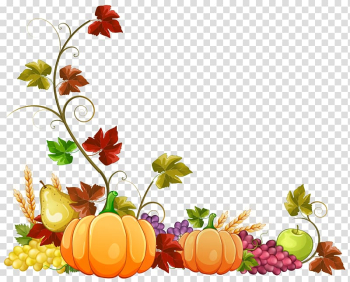 Vegetables illustration, Autumn , Autumn Pumpkin Decoration transparent background PNG clipart