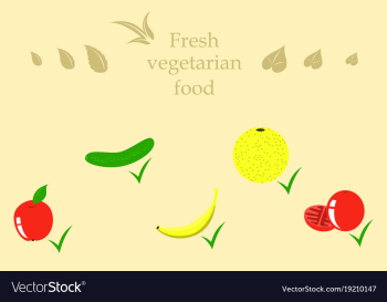 Vegetables top view frame farmers market menu vector image Vegetables top view frame farmers market menu vector image