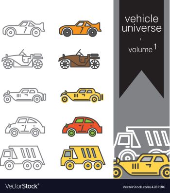 Vehicle universe 1 vector image Vehicle universe 1 vector image
