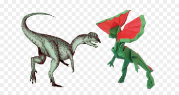 Velociraptor Origami Dinosaur Eobrontosaurus Dimetrodon - dinosaur 
