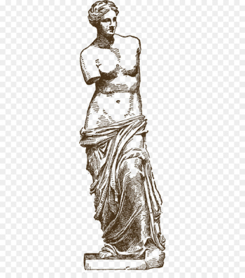 Venus de Milo Statue Marble sculpture Clip art - Venus goddess 