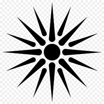 Vergina Sun Macedonia Symbol Argead dynasty - sun vector 