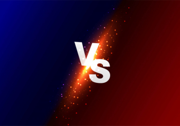 Versus vs shiny colorful background Free Vector