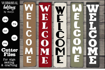 Vertical Welcome SVG Collection Vertical Welcome SVG Collection
