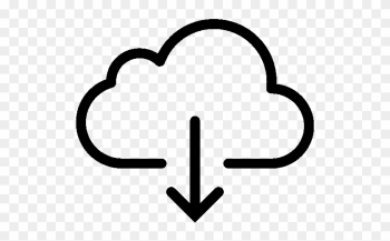 Very Basic Download From Cloud Icon - Cloud Download Icon Png