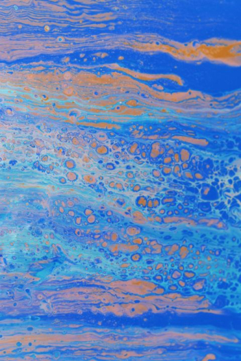 Vibrant Abstract Blue and Orange Fluid Art Vibrant Abstract Blue and Orange Fluid Art