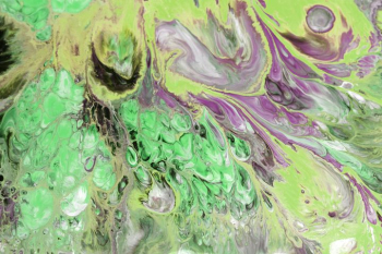 Vibrant Abstract Green and Purple Swirl Vibrant Abstract Green and Purple Swirl