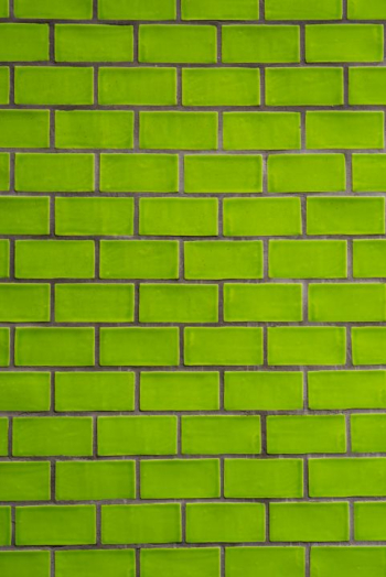 Vibrant Green Brick Wall Texture Vibrant Green Brick Wall Texture