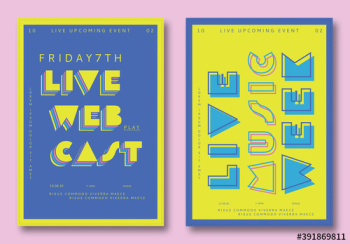 Vibrant Music Flyer Set Vibrant Music Flyer Set
