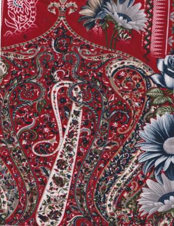 Vibrant Red Floral Pattern Textile Design Vibrant Red Floral Pattern Textile Design