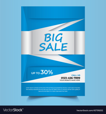 victor big sale flyer template