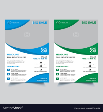 victor big sale flyer template