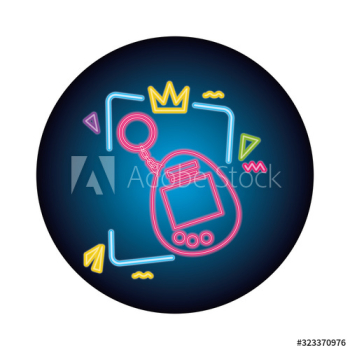 video game mascot nineties style neon light design video game mascot nineties style neon light design