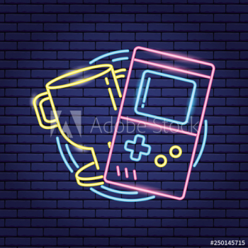 video game neon video game neon