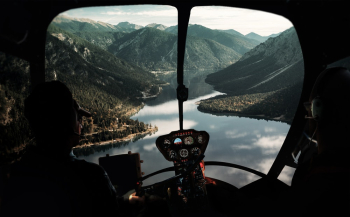 View From Helicopter Cockpit View From Helicopter Cockpit