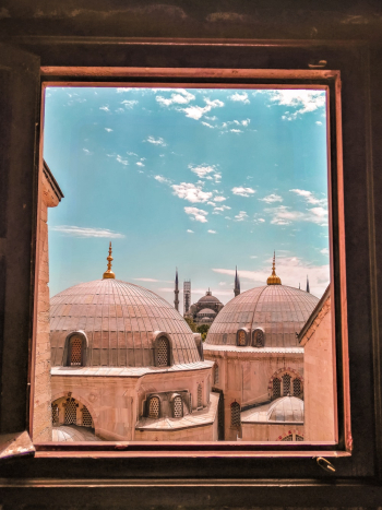 View Of Mosque From A Window View Of Mosque From A Window