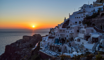 View of Santorini at Greece View of Santorini at Greece