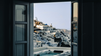 View Of Village From Gray Window View Of Village From Gray Window