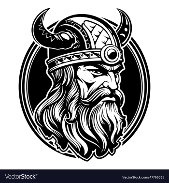 viking in a helmet