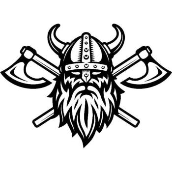 Viking Logo 5 Skull Helmet Horns Axes Ship Warrior Barbarian | PNGio