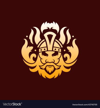 viking luxury ornament logo