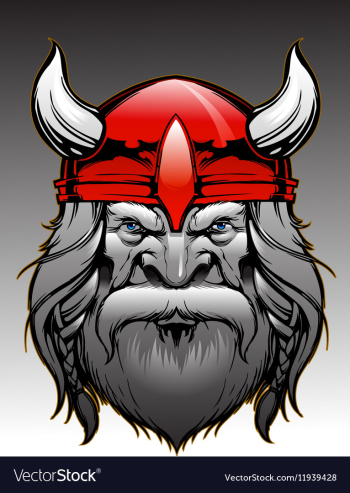 Viking santa vector image Viking santa vector image