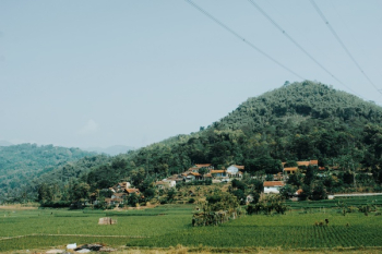 Village Near Mountain Village Near Mountain
