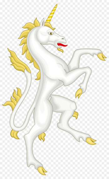 Villeneuve-le-Roi Unicorn Coat of arms Supporter Einhorn - hand-painted unicorn 