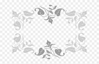 Vine Circle Border Border Vine Leaves Frame - Grey Floral Frame Png