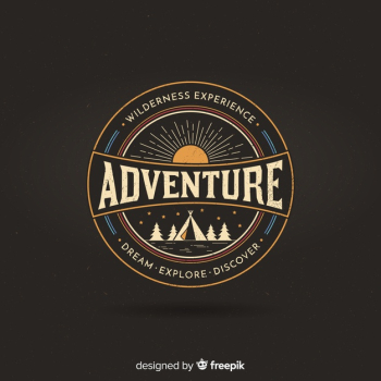 Vintage adventure logo