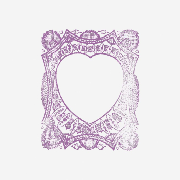 Vintage aesthetic heart frame, hand | Free Photo - rawpixel