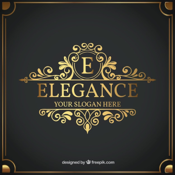 Vintage and luxury logo template