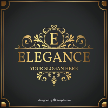 Vintage and luxury logo template Vintage and luxury logo template