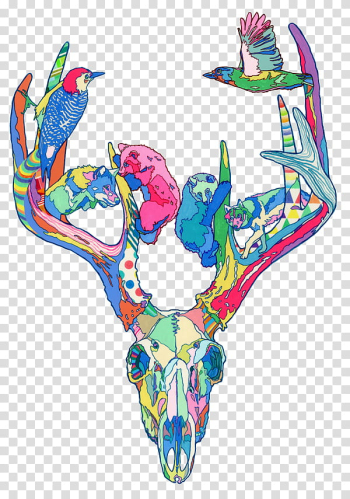 Vintage Animals Sorpresita  , multicolored animal head with animals transparent background PNG clipart