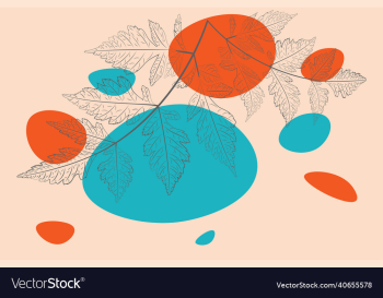vintage autumn leaves with shapes vintage autumn leaves with shapes