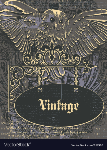 Vintage background vector image Vintage background vector image
