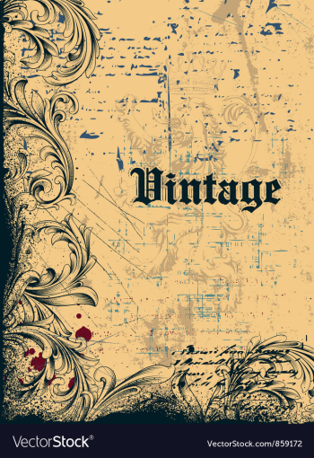Vintage background vector image Vintage background vector image