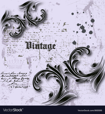 Vintage background vector image Vintage background vector image