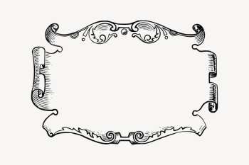 Vintage banner drawing, decorative illustration | Free Vector Illustration - rawpixel