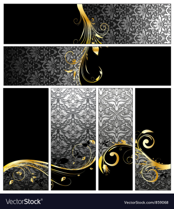 Vintage banners set vector image Vintage banners set vector image