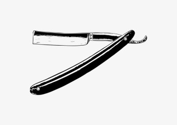 Vintage barber razor Free Vector Vintage barber razor Free Vector