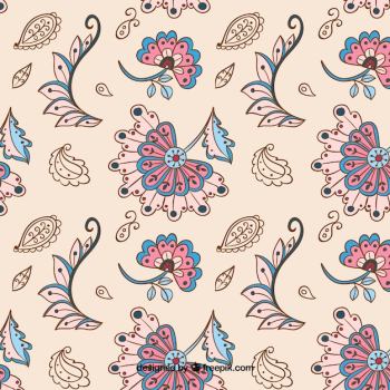 Vintage batik pattern in beige Vintage batik pattern in beige