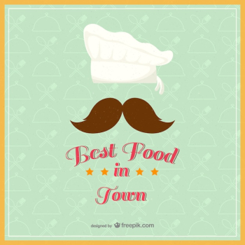 Vintage best food in town vector Vintage best food in town vector