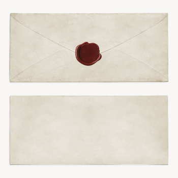 Vintage blank envelope with red | Free Photo - rawpixel