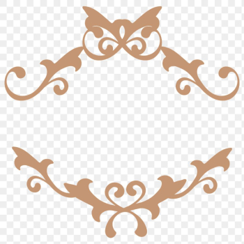 Vintage bronze filigree border png sticker Vintage bronze filigree border png sticker