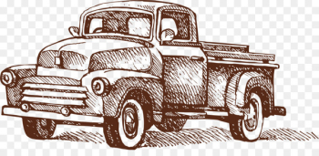 Vintage car Automotive design Classic car - Brown brief truck 