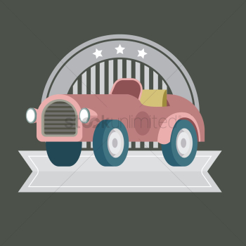 Vintage car banner